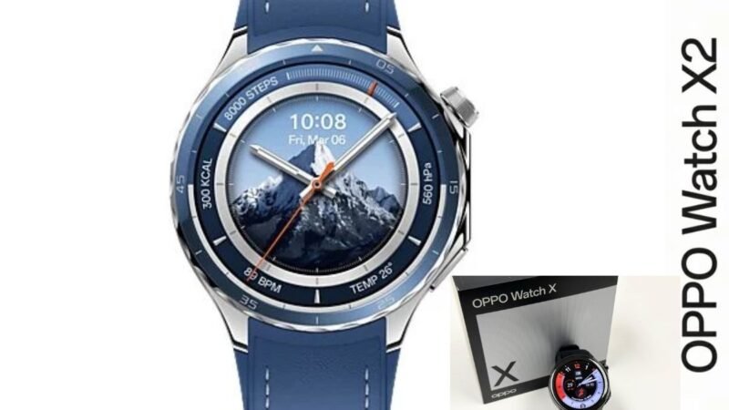 El Oppo Watch X2 es un reloj inteligente innovador que combina estilo y tecnología avanzada