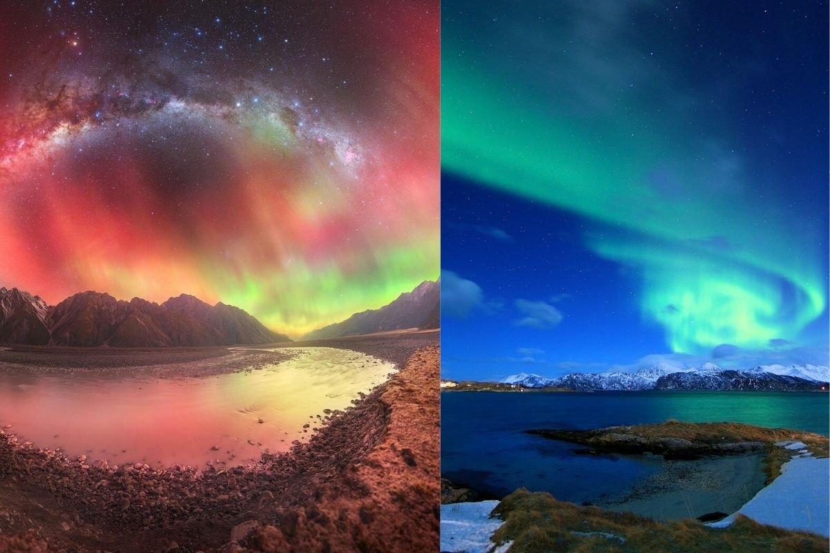Un Espectáculo Celestial: Aurora Boreal Roja Capturada Desde el Espacio