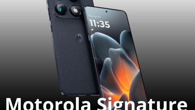 El Motorola Signature se destaca en el mercado de teléfonos de alta gama gracias a su elegante diseño