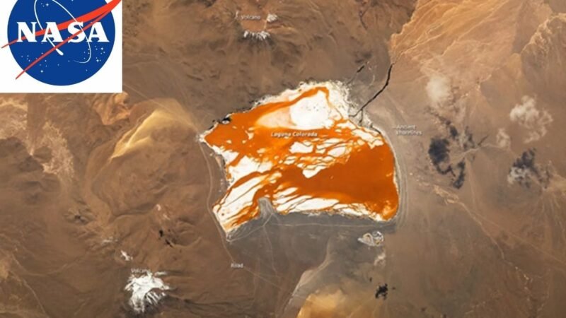 La reciente captura de una enorme mancha naranja en Sudamérica por parte de la NASA