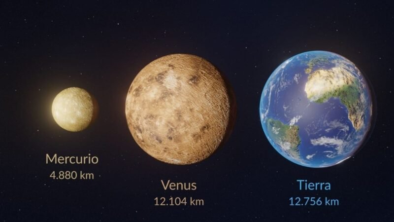 Mercurio Venus y Tierra: Los tres planetas solares y sus características